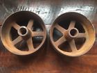 10836 Antique Flat Belt Pulleys