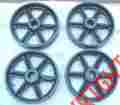 126w Western Antique Hit Miss Gas Engine Cast Iron Cart Wheel Set 12 X 2.75 Heavy Duty