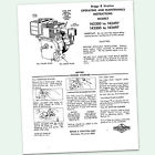 142497 Stratton Operating Manual 142300 Briggs Engine 6hp Point Operators