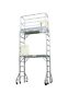 2mfsas2h Scaffold Aluminum Rolling Tower Standing At High Hatch Dech With 2mfsas2h Scaffold Aluminum Rolling Tower Standing At High Hatch Dech With