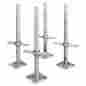 M-mbsjp24hk4 4-pack Metaltech Adjustable Leveling Jack 24 In Steel Scaffolding Screw With Base Plate 5408381701304