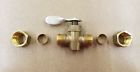 428987 Inch Compression Male Brass Drain Pet Cock In Line Shut