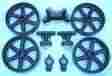 4wc6 Aep Antique Hit Miss Gas Engine Cart Parts Set Cast Iron Six Spoke Wheels