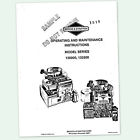130900 5hp Stratton Briggs Engine 132900 Manual Series Operators Operating