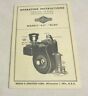 6s-r6 6-s Briggs Stratton Model And Operating Manual Parts Original 6s-r6 6-s Briggs Stratton Model And Operating Manual Parts Original