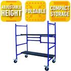 65vauxrgbs Rolling Mini Scaffold Adjustable Height Steel Deck Boards 0027077076585 65vauxrgbs Rolling Mini Scaffold Adjustable Height Steel Deck Boards 0027077076585