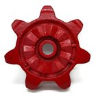 717ch Red Cast Steel Farm Chain Sprocket Gear Marked Steampunk Industrial