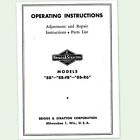 8b-r6 Briggs Stratton And Engine Operators Repair Manual Service Owners Bs