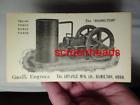 Advance Old Hamilton Hit Miss Gas Engine Advertising Trade Card Advance Old Hamilton Hit Miss Gas Engine Advertising Trade Card