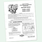 190457 Briggs Manual Operating 8hp 190400 Stratton Engine Operators