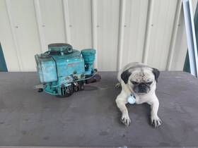 Briggs & Stratton 81702 Rare 1959 Vintage And Engine 6hp Vertical Shaft - Runs See Video