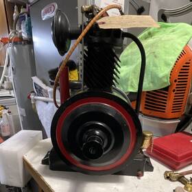 Briggs & Stratton Fb-9219 And Hit Miss Gas Stationary Engine Model Fb 4219mpn 4219