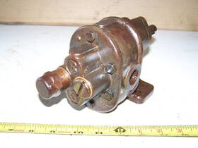 2npt Brown Sharpe 1/2 Inch Npt Cast Iron Pedestal Belt Drive Water Gear Pump Steam Hit Miss Engine
