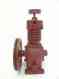 C162-2 Unbranded Metal Small Compressor Vintage Iron Red Cast Used C162-2 Unbranded Metal Small Compressor Vintage Iron Red Cast Used