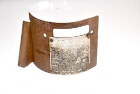 Clinton B1102-4 Engine Model Cylinder Metal Shroud - Tin Serial Plate Part
