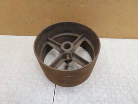 Crank 3264m Vtg Antique Cast Iron Flat Belt Pulley Line Shaft Hit Miss Engine 13x8x1-1/2