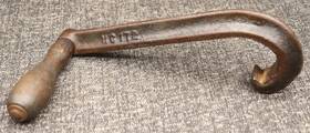 Domestic Nc172 Antique Hand Starting Crank For Side Shaft Hit Miss Engine Part No