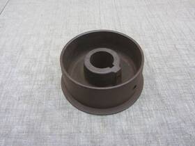 Engine 10b-1463 Vtg Antique Cast Iron Shouldered Flat Belt Pulley Line Shaft Hit Miss 6x2