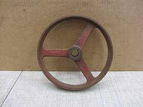 Ae-204 Engine Vtg Antique Cast Iron 3 Spoke Flat Belt Pulley Line Shaft Hit Miss 10x1.5