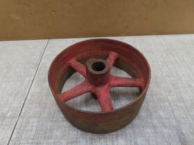 Engine L929 Vtg Antique Cast Iron Flat Belt Pulley Line Shaft Hit Miss 9.5x4x1-5/16