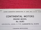 Au85 Engine Model 1950s Continental