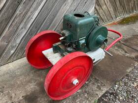 Fairbanks-morse Jaeger 894411 Z Style D Engine 2 Hp With Pump Cart For Parts Or Restore