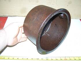 A251 Fairmont Railroad Speeder Car Cast Iron Belt Pulley Hit Miss Engine Steam Oiler