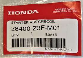 28400-z3f-m01 Honda Genuine Oem - Part # Recoil Starter Assembly New Sealed