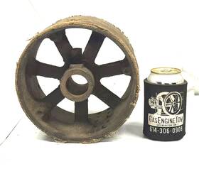 T370 Ihc 8 Inch D X 5 1/2 W Cast Iron Pulley Hit Miss Engine Tractor 1 Shaft