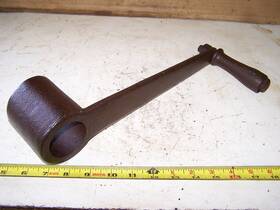Al216a Ingeco/worthington Hit Miss Gas Engine Iron Starting Crank 2 Inch Crankshaft Motor