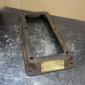 John Deere 237583 Antique Jd E Hit Miss Brass Tag And Subbase 1 1/2hp #237583