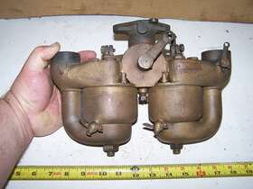 Kingston 5-ball Five Ball Dual Brass Carburetor 1 3/8 Inch Early Farm Tractor Avery Russell