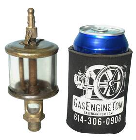 386p Lonergan No Brass Cylinder Oiler Hit Miss Vintage Steampunk Lubricator