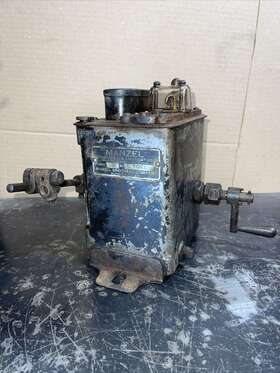 502l Manzel Antique Force Feed Lubricator Oiler 25d Single Hit Miss Steam Engine