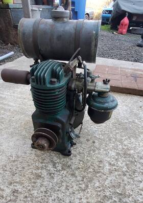 Montgomery Ward Rsc591.4d Vintage Antique 1.5hp Gas Engine Model - Runs