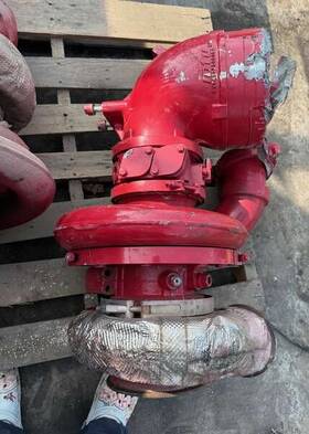 Mtu 16v4000 Turbocharger Removed From A Engine