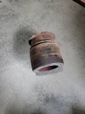 Steam Engine E3744 Vtg 6 Inch X 4.5 International Harvester Flat Belt Pulley Line Shaft Hit Miss