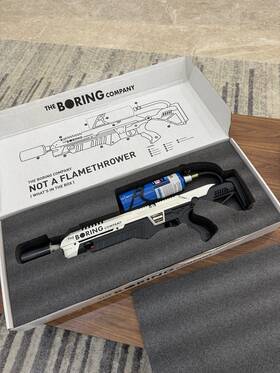 The Boring Company 10534 Not A Flamethrower Used Once 001 Original White #01360