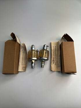 10213 Trico Opto-matic 20398 Vintage Glass Bowl Oil Levelers Qty 2