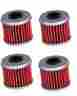 15412-men-671 Trx450er Hf116 Kn116 250x 450r Crf450x 150f 150r 250r Turf Tuff Aftermarket 4 Oil Filters For Honda Trx450r Crf
