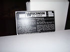 Wisconsin 2inches 1 Inches Tag Number Model Engine 6 3 Tall