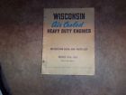 Mm-254 Wisconsin Issue Model Air Duty Heavy List Parts Cooled Aenl Engines Mm-254 Wisconsin Issue Model Air Duty Heavy List Parts Cooled Aenl Engines