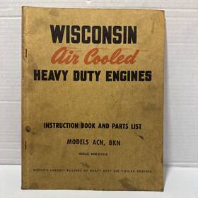 Wisconsin Mm-270-e Air Cooled Engine Acn Bkn Instruction Parts List