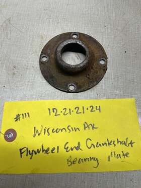 Bg-170-s1 Wisconsin Uc-104 Ak Engine Flywheel End Crankshaft Bearing Plate
