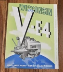 Vintage Wisconsin V-E4 Air Cooled Heavy Duty Engines Sales Brochure. Fixed Price $17.95.