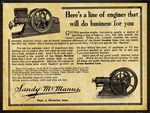 1912 Sandow Gas Engines, Waterloo New Metal Sign 24"X30" Usa Steel Xl Size 7 Lb. Fixed Price $144.88.