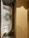 Hansgrohe 04186833 9" Shower Arm W/ Escutcheon & 1/2" Inlet - Polished Nickel. Fixed Price $56.99.