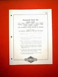 Briggs & Stratton Horizontal Shaft Engine Model 23 Series Parts Manual 9/61. Fixed Price $5.00.
