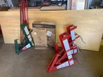 1 New Boxed Qualcraft 3 Used Scaffolding System Model 2200 Pump Jacks. Fixed Price $300.00.