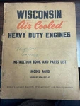 Wisconsin Air Cooled Heavy Duty Engines Instruction Manual Model Agnd MM-271-D. Fixed Price $10.00.